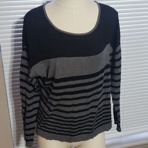 Apt 9 Striped Sweater Blouse Size L